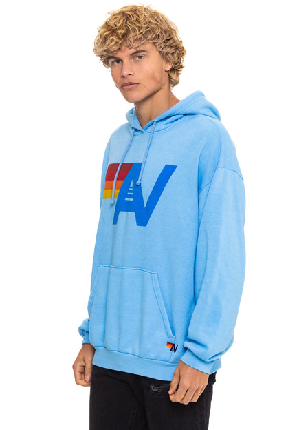 Aviator Nation LOGO PULLOVER RELAXED HOODIE - SKY
