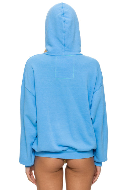 Aviator Nation LOGO PULLOVER RELAXED HOODIE - SKY