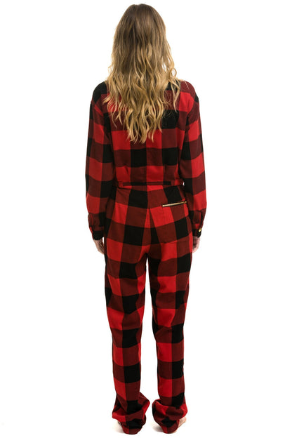 Aviator Nation UNISEX PLAID FLIGHT SUIT - BUFFALO PLAID