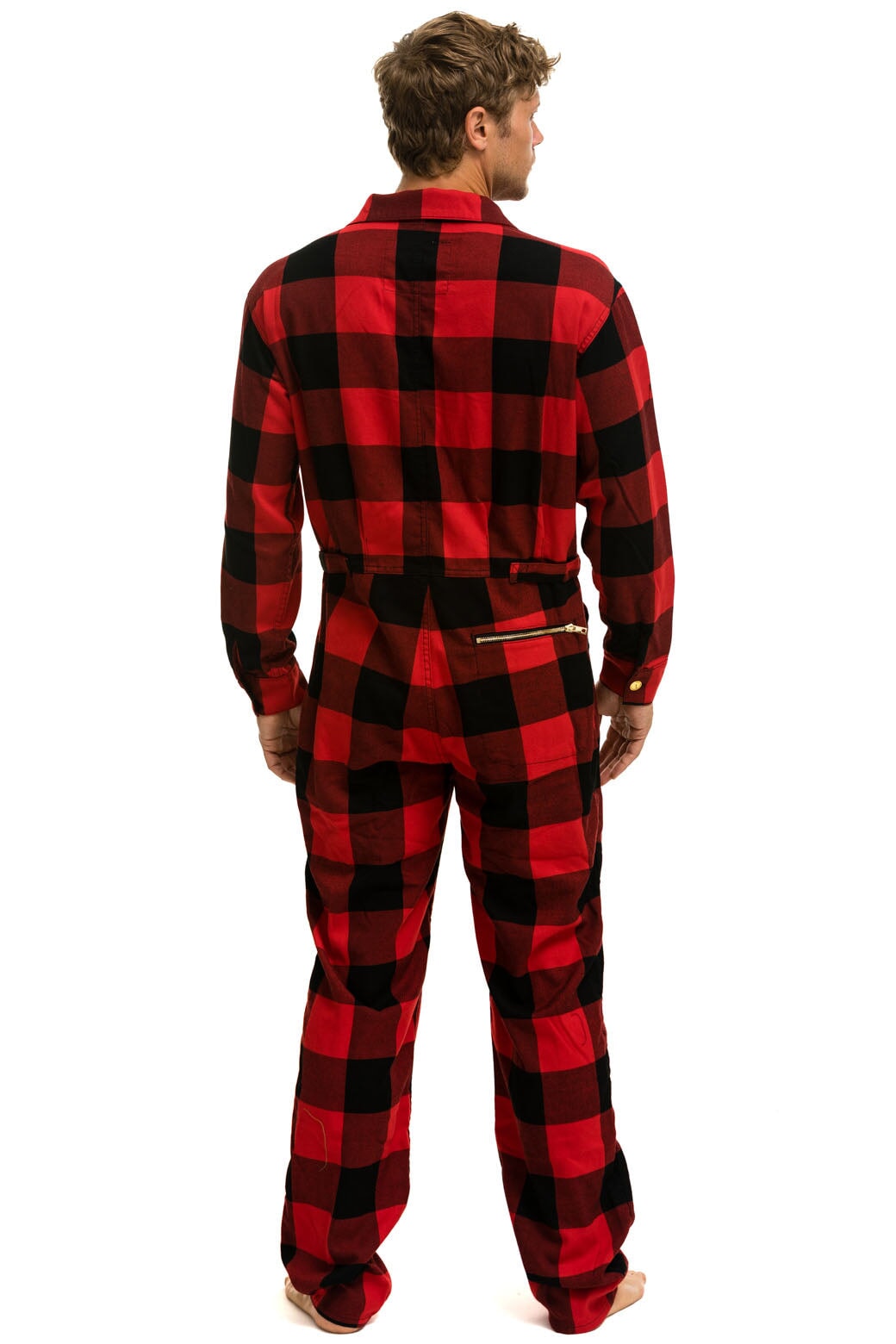 Aviator Nation UNISEX PLAID FLIGHT SUIT - BUFFALO PLAID