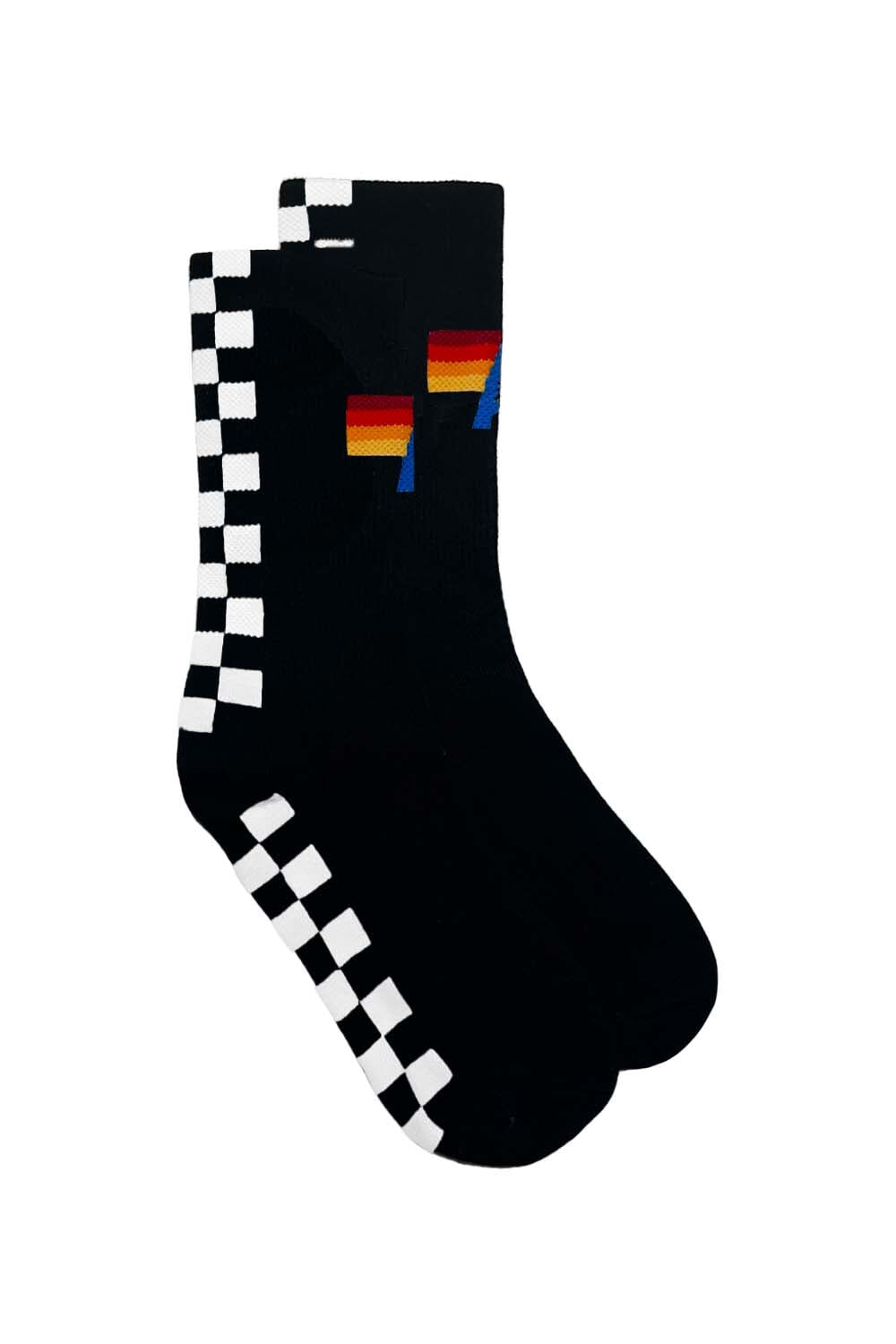 Aviator Nation CHECKERED SOCK - BLACK // WHITE