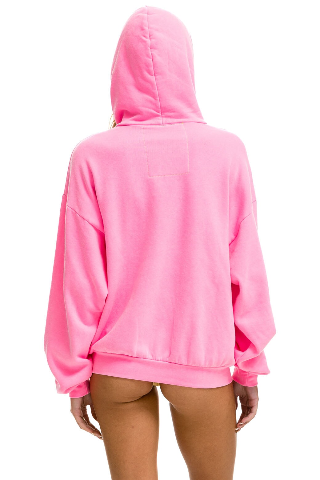 Aviator Nation LOGO PULLOVER RELAXED HOODIE - NEON PINK