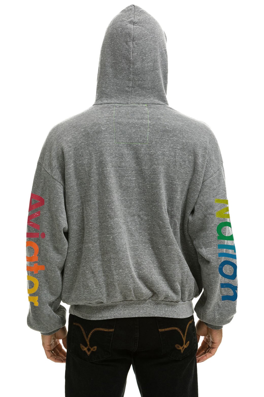 Aviator Nation AVIATOR NATION RELAXED PULLOVER HOODIE - HEATHER GREY