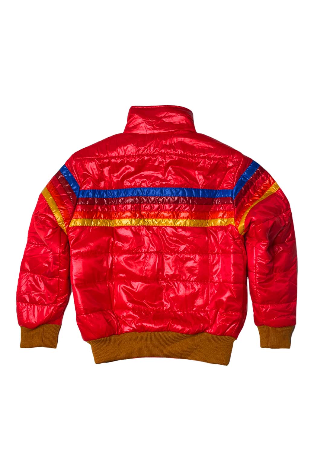 Aviator Nation 5 STRIPE KIDS TRAVELER JACKET - CHERRY GLOSSY