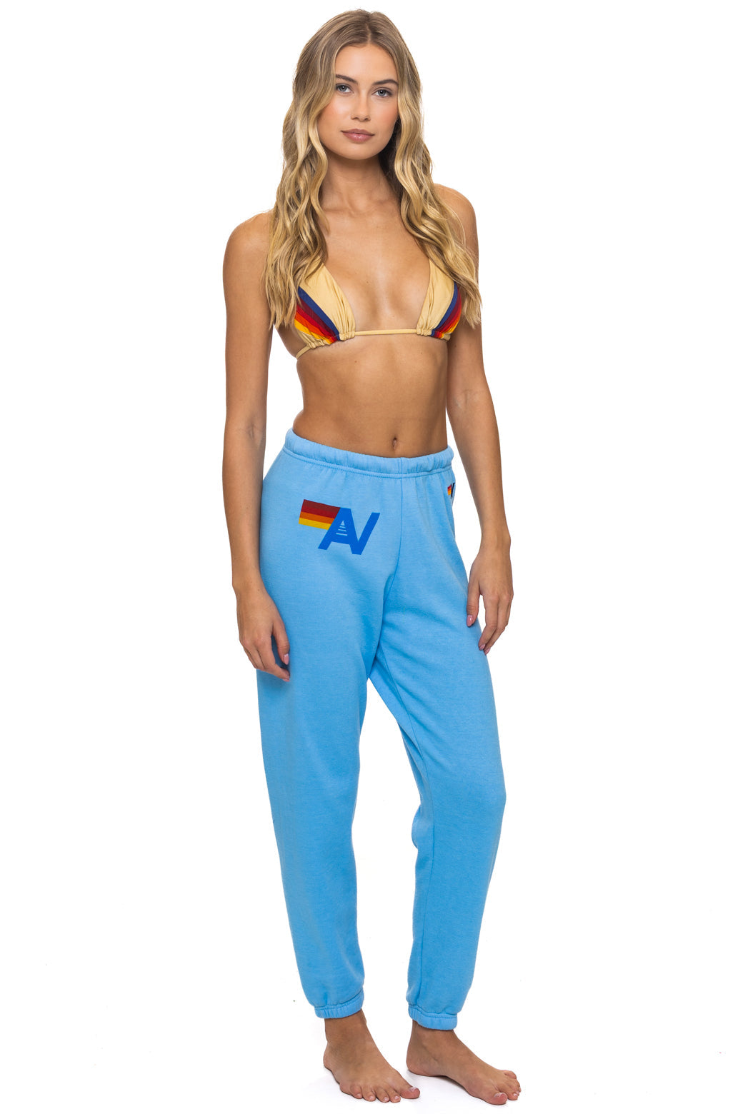 Aviator Nation LOGO SWEATPANTS - SKY