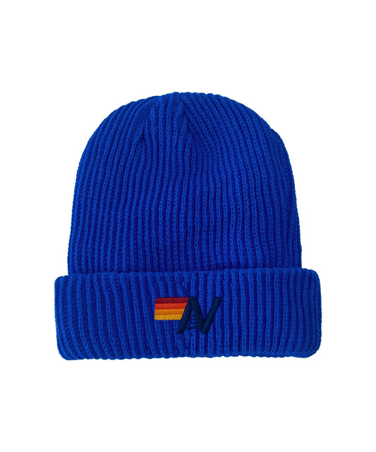 Aviator Nation LOGO RIB BEANIE - ROYAL