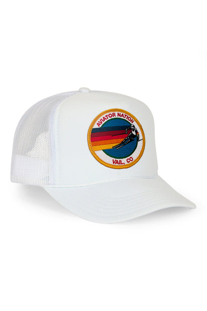 Aviator Nation KID'S VINTAGE SIGNATURE VAIL FOAM TRUCKER HAT
