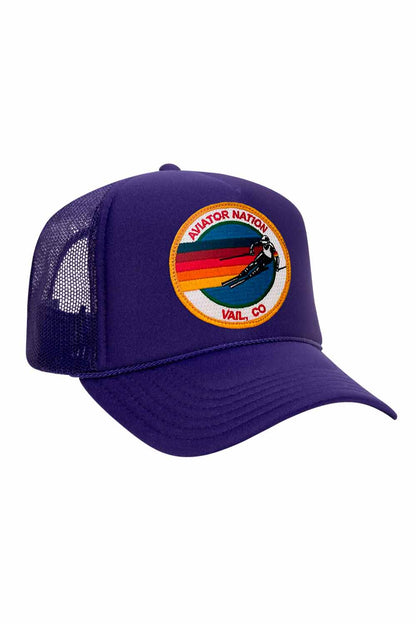 Aviator Nation KID'S VINTAGE SIGNATURE VAIL FOAM TRUCKER HAT