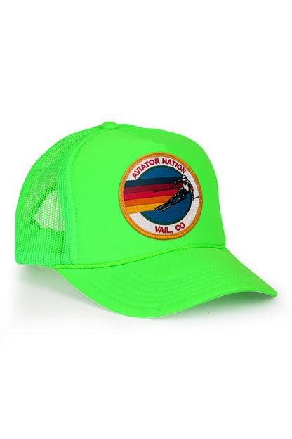 Aviator Nation KID'S VINTAGE SIGNATURE VAIL FOAM TRUCKER HAT
