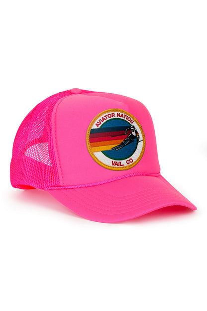 Aviator Nation KID'S VINTAGE SIGNATURE VAIL FOAM TRUCKER HAT