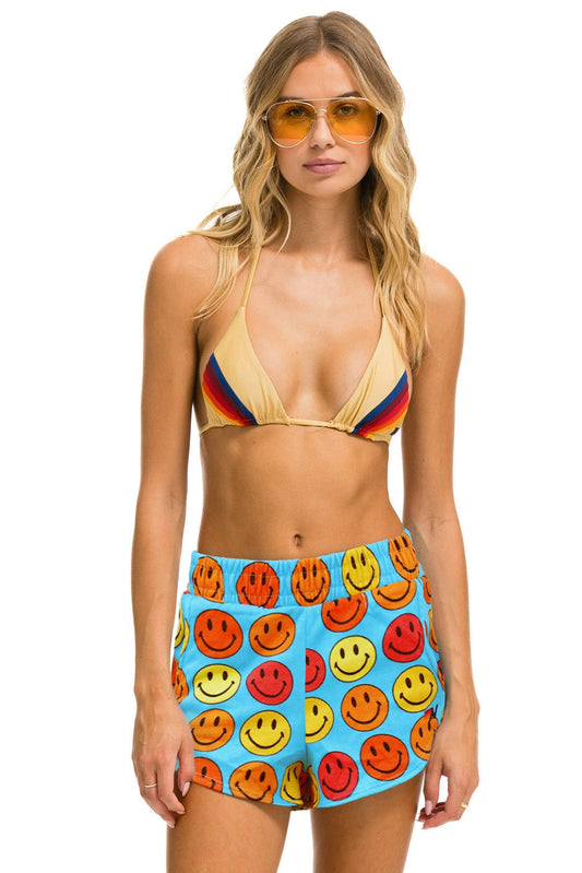 Aviator Nation SMILEY BINGO WOMENS LOUNGER SHORT - SKY