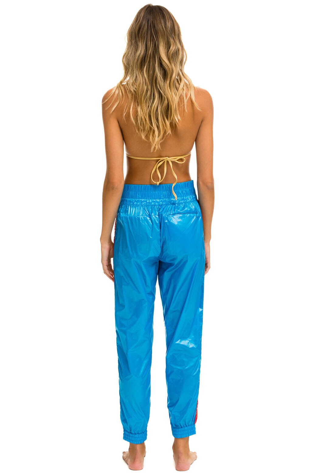 Aviator Nation 5 STRIPE HI RISE WIND PANT - DRESDEN