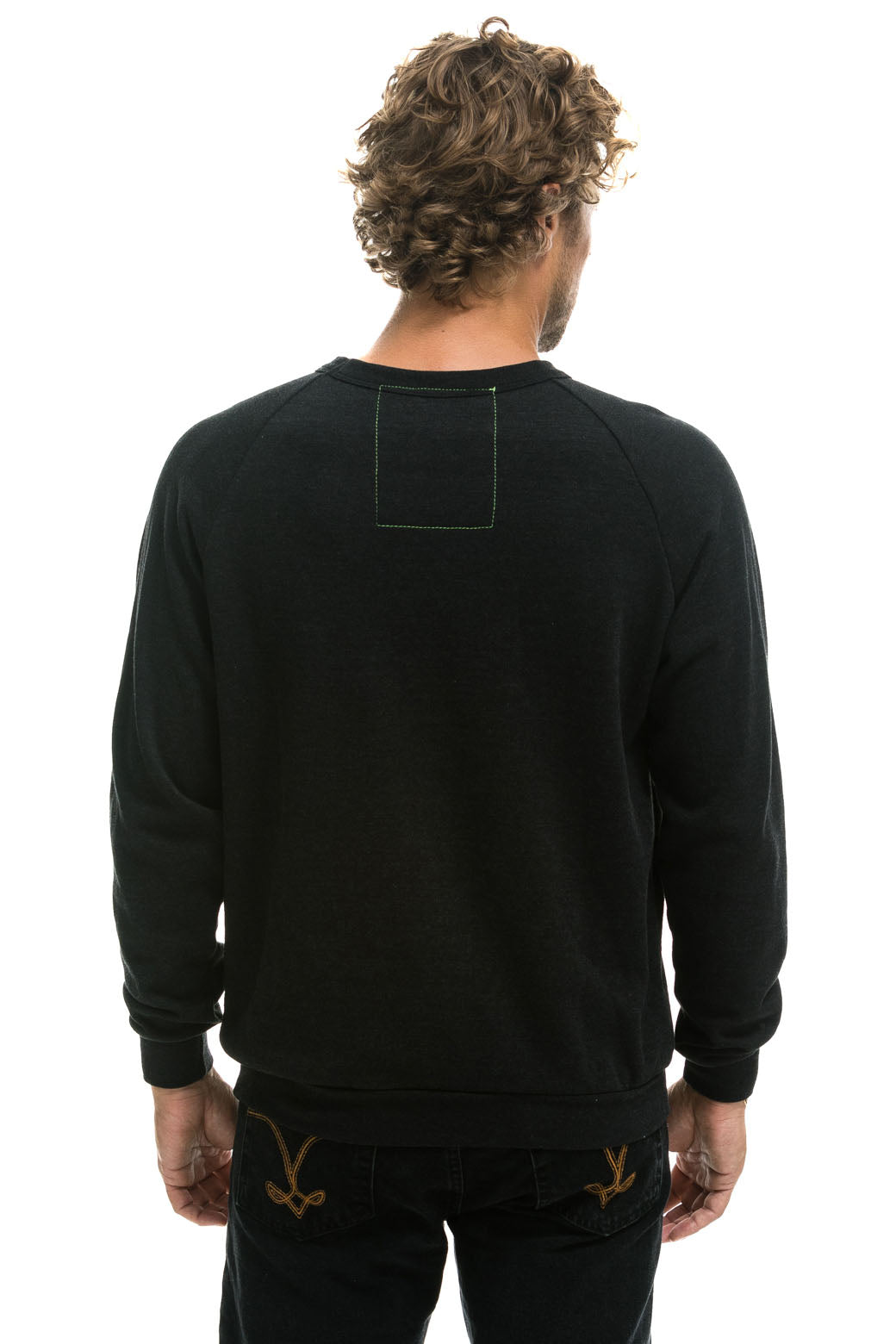 Aviator Nation DREAMLAND LOGO CREW SWEATSHIRT - BLACK