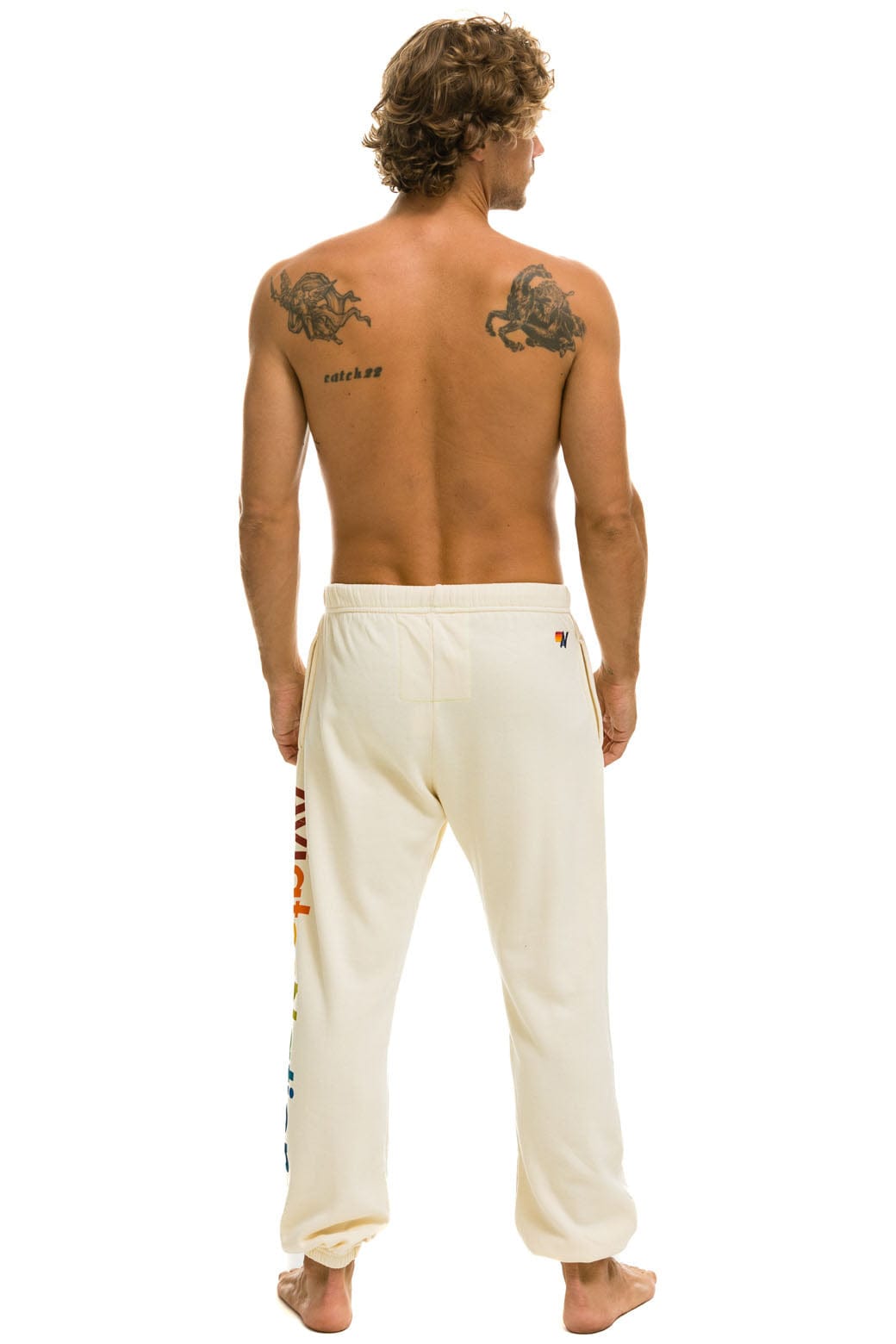 Aviator Nation AVIATOR NATION SWEATPANTS - VINTAGE WHITE