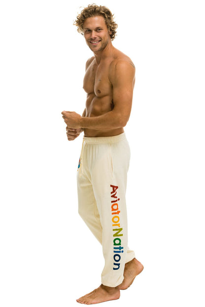 Aviator Nation AVIATOR NATION SWEATPANTS - VINTAGE WHITE