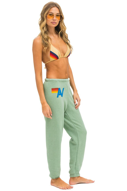 Aviator Nation LOGO STITCH SWEATPANTS - SAGE