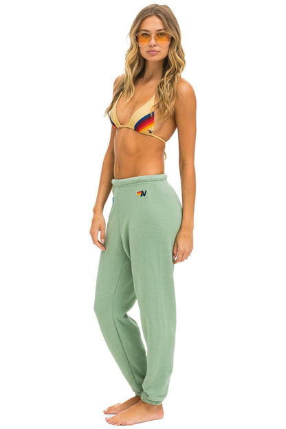 Aviator Nation LOGO STITCH SWEATPANTS - SAGE