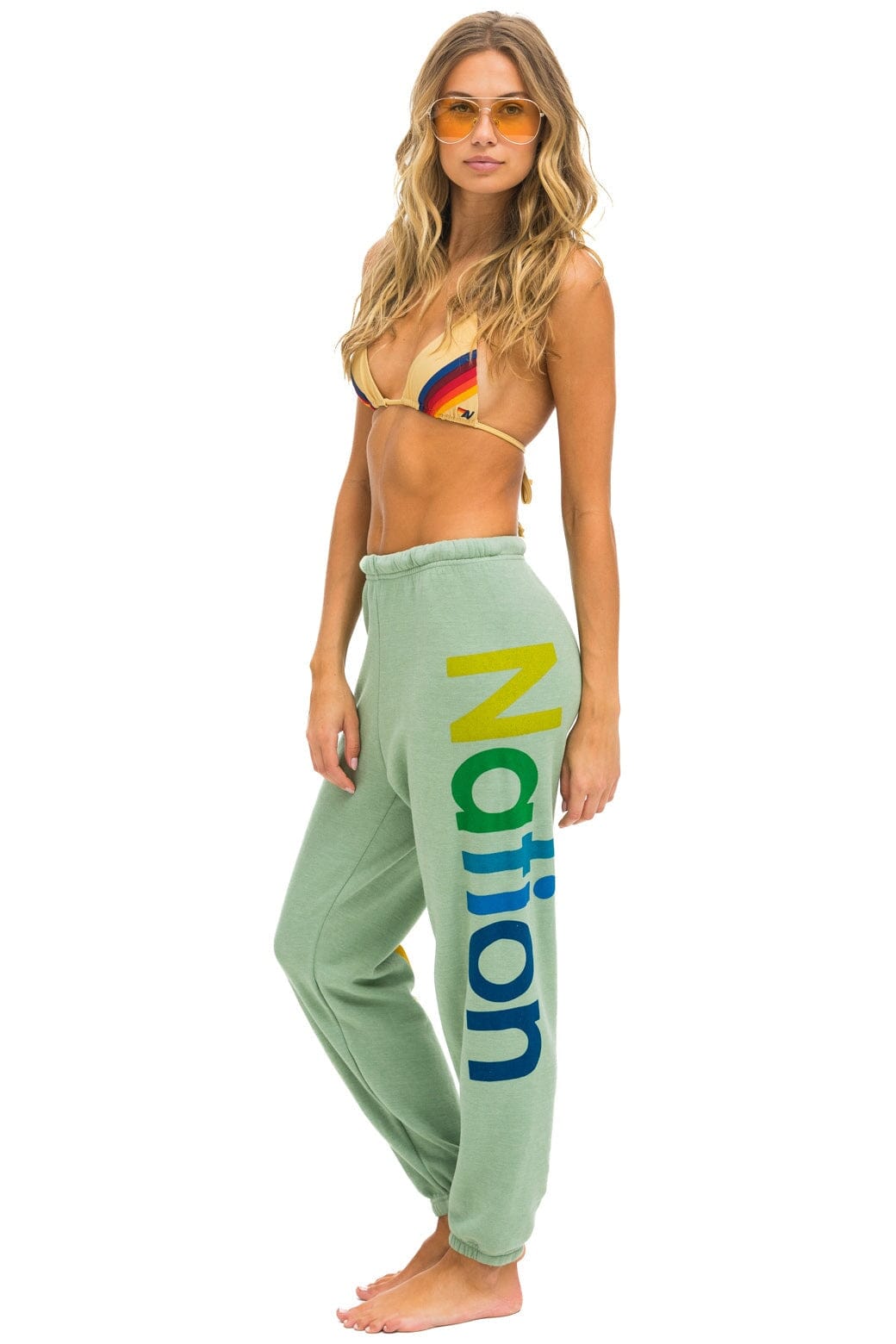 Aviator Nation AVIATOR NATION 2 SWEATPANTS - SAGE