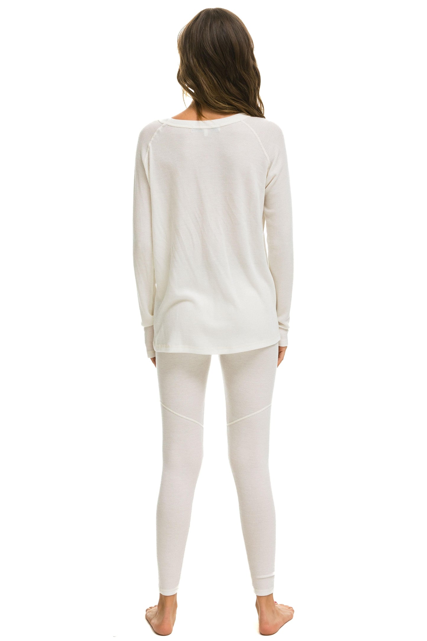 Aviator Nation THERMAL BASE LAYER BOTTOM - VINTAGE WHITE