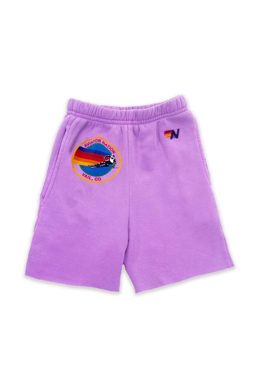 Aviator Nation AVIATOR NATION VAIL KIDS SWEATSHORTS - NEON PURPLE