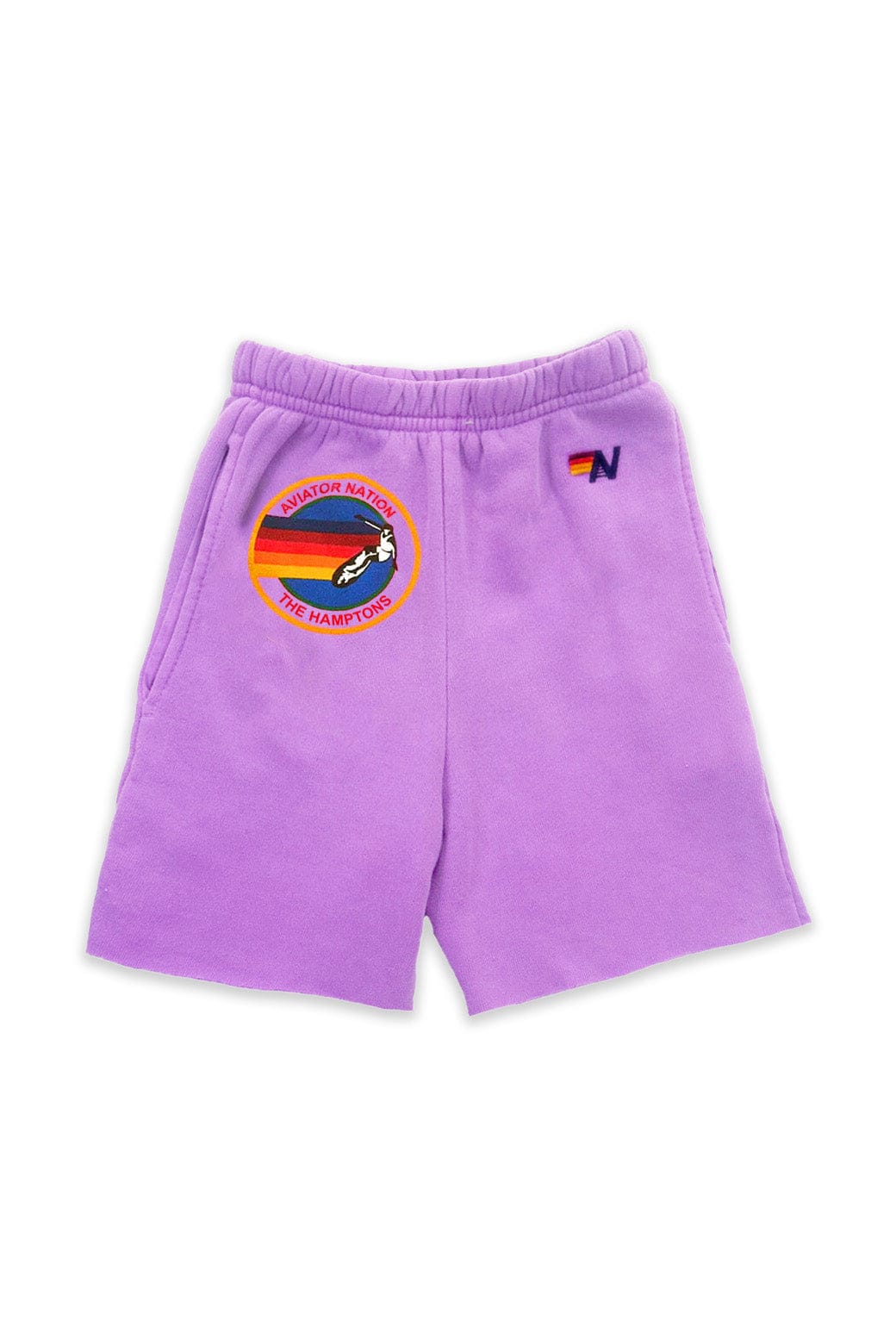 Aviator Nation AVIATOR NATION HAMPTONS KIDS SWEATSHORTS - NEON PURPLE