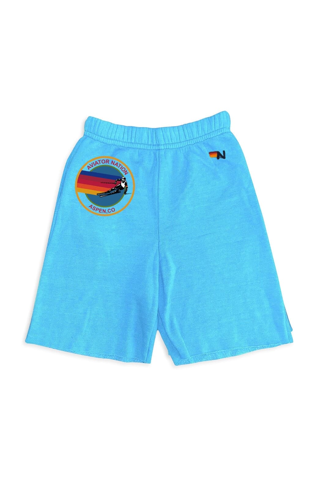 Aviator Nation AVIATOR NATION ASPEN KIDS SWEATSHORTS - NEON BLUE