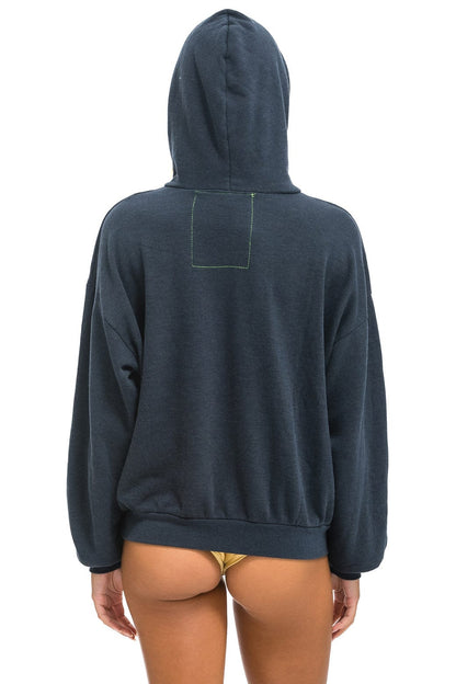 Aviator Nation NASHVILLE MUSIC CITY PULLOVER HOODIE RELAXED - CHARCOAL