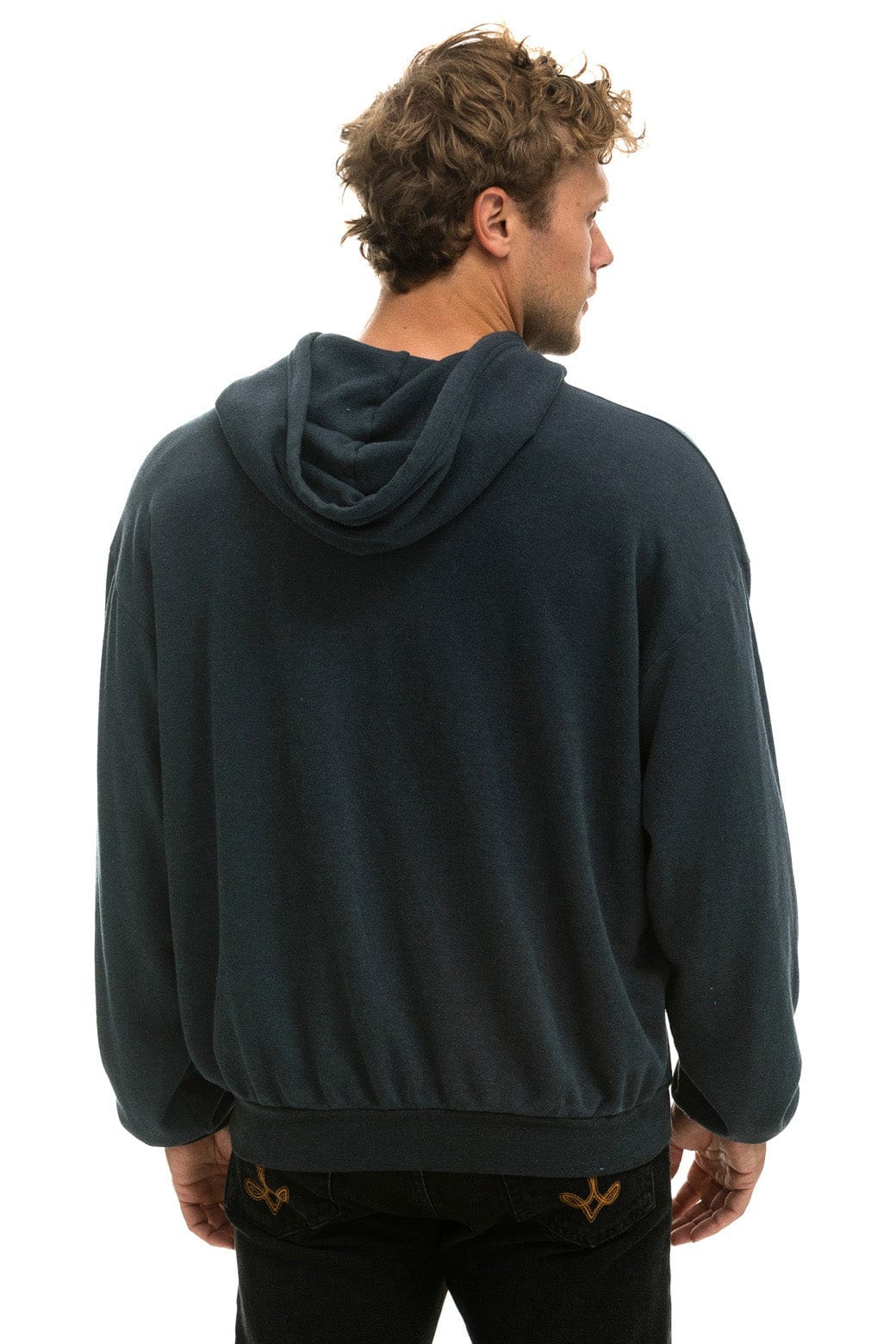 Aviator Nation NASHVILLE MUSIC CITY PULLOVER HOODIE RELAXED - CHARCOAL