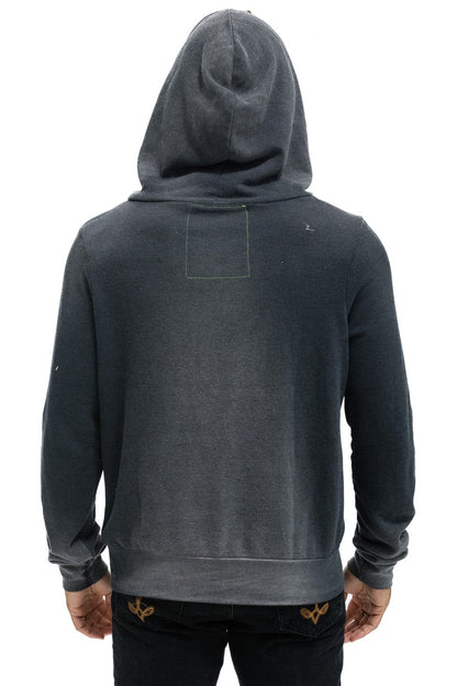 Aviator Nation 5 STRIPE HOODIE - FADED SMOKE