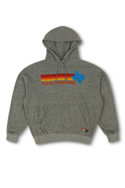 Aviator Nation UNIVERSITY OF TEXAS STATE LOGO PULLOVER HOODIE RELAXED - HEATHER