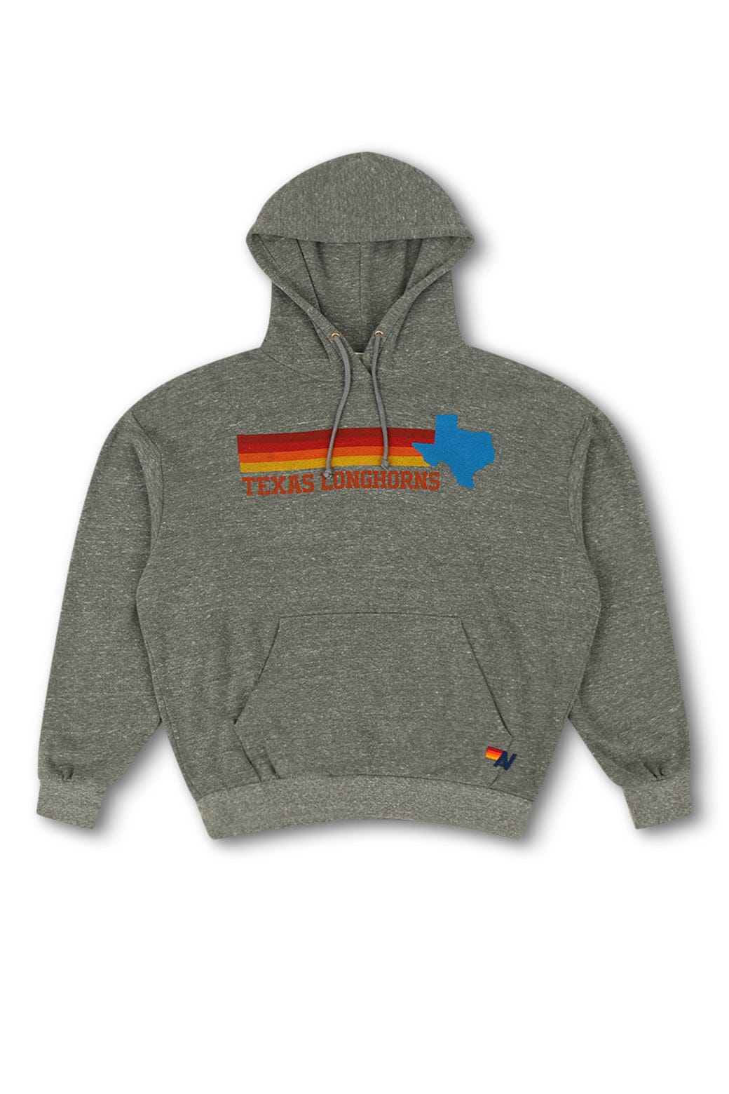 Aviator Nation UNIVERSITY OF TEXAS STATE LOGO PULLOVER HOODIE RELAXED - HEATHER