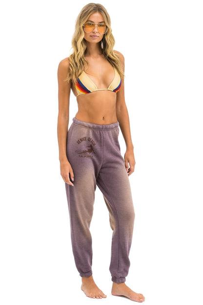 Aviator Nation VENICE SURFER SWEATPANTS - FADED MOCHA