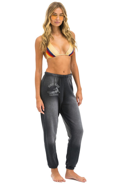 Aviator Nation VENICE SURFER SWEATPANTS - FADED SMOKE