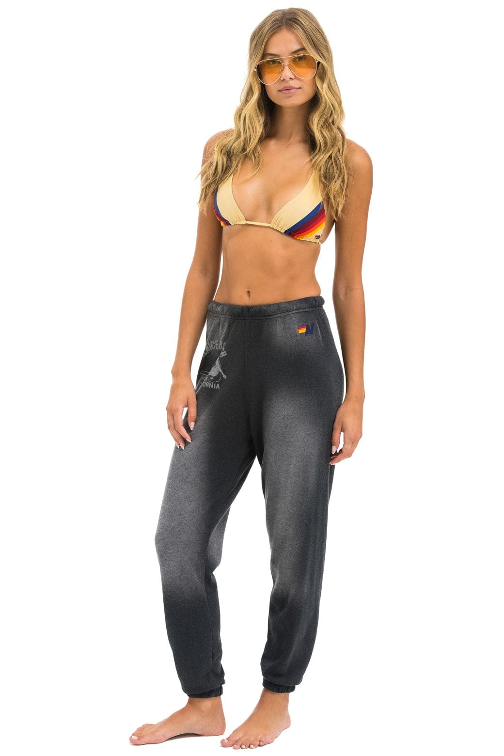 Aviator Nation VENICE SURFER SWEATPANTS - FADED SMOKE