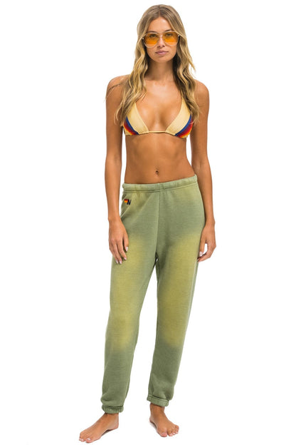 Aviator Nation ESSENTIAL SWEATPANTS - FADED ARMY