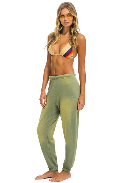 Aviator Nation ESSENTIAL SWEATPANTS - FADED ARMY