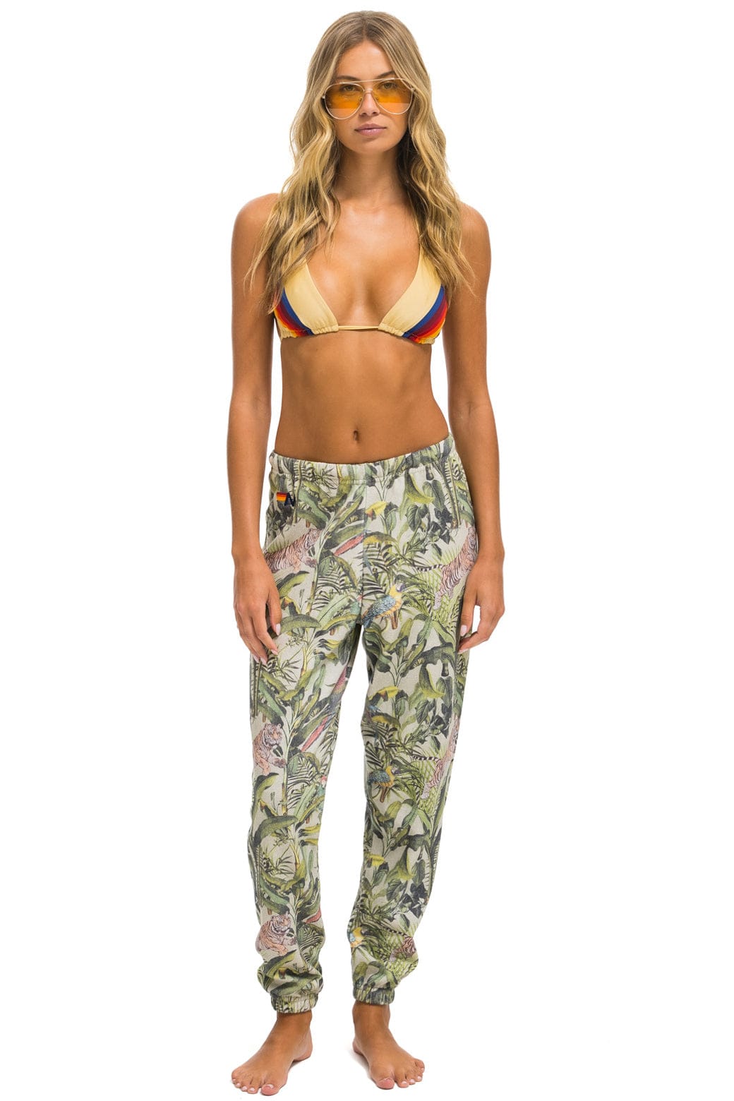 Aviator Nation JUNGLE SWEATPANTS - SAND