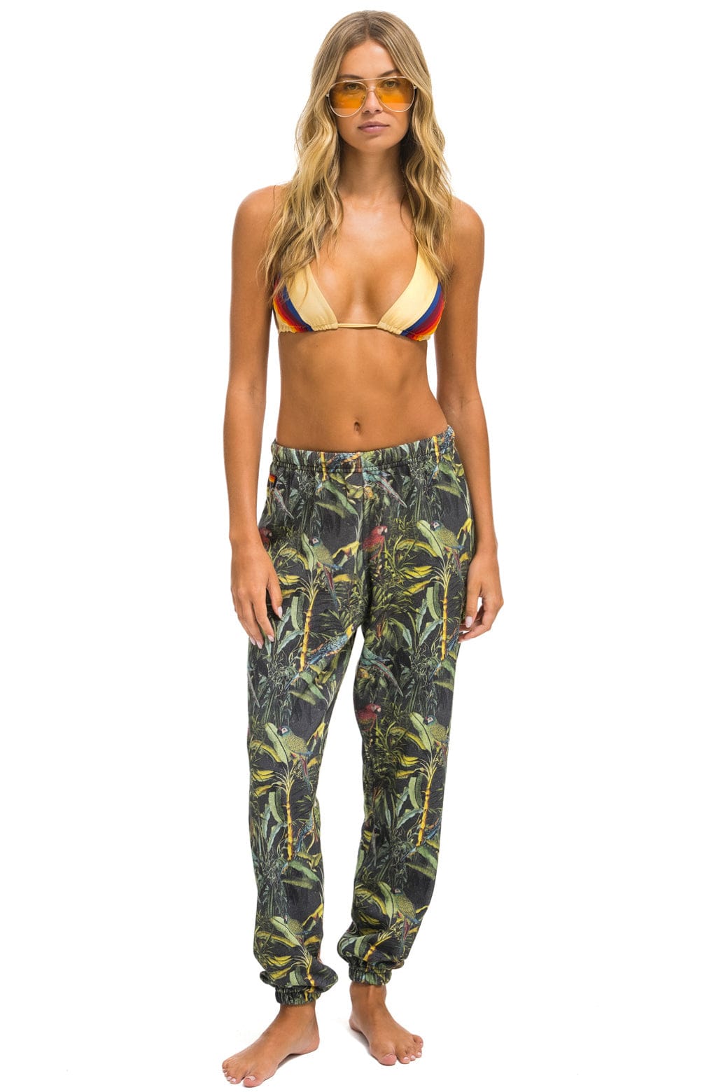 Aviator Nation JUNGLE SWEATPANTS - VINTAGE CHARCOAL