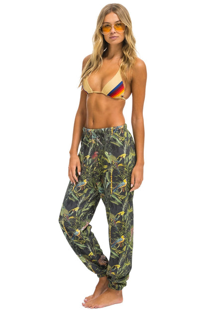 Aviator Nation JUNGLE SWEATPANTS - VINTAGE CHARCOAL