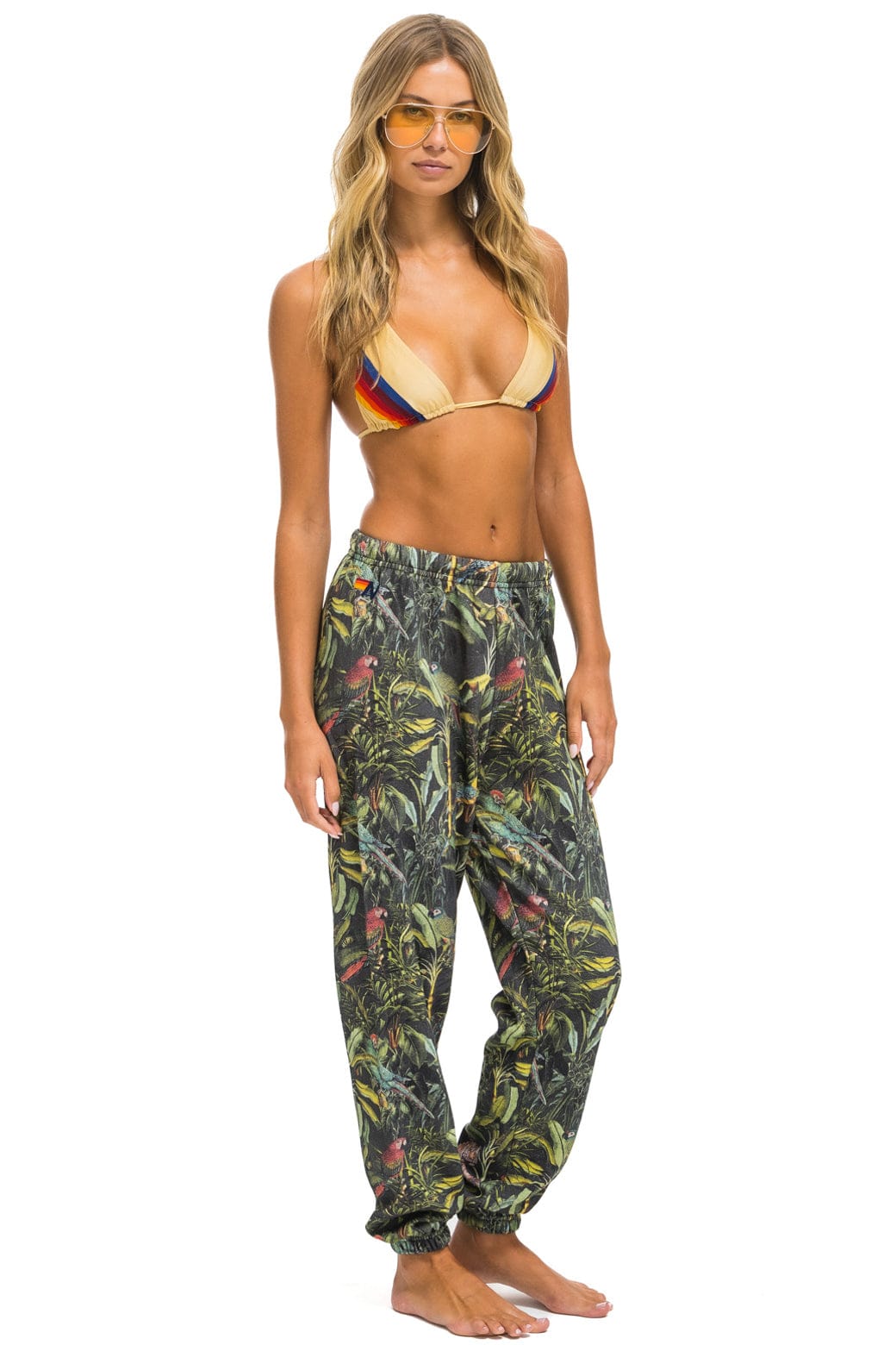 Aviator Nation JUNGLE SWEATPANTS - VINTAGE CHARCOAL