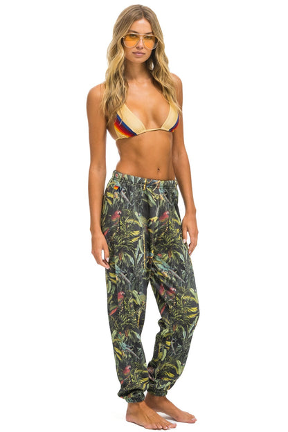 Aviator Nation JUNGLE SWEATPANTS - VINTAGE CHARCOAL