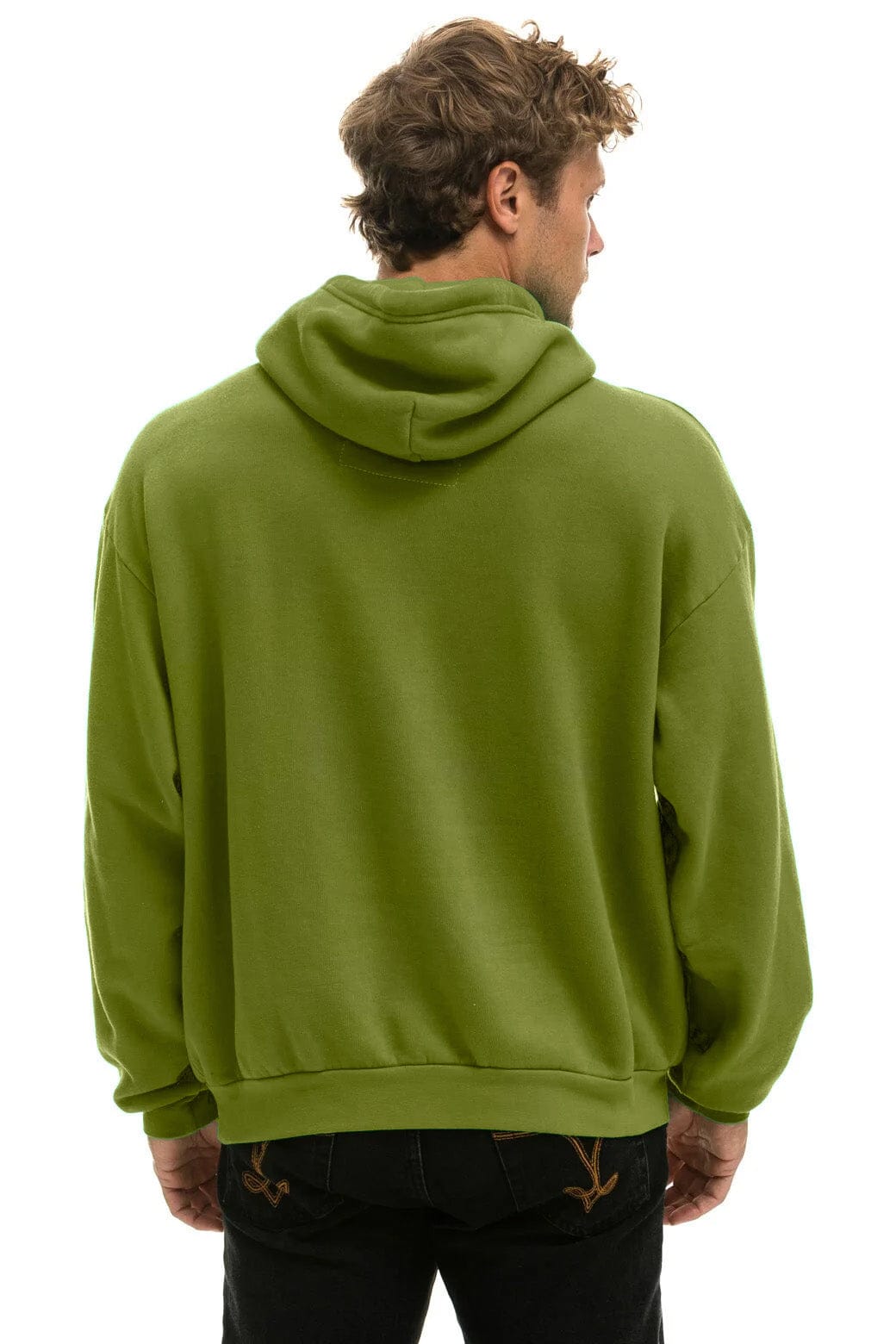 Aviator Nation LOGO PULLOVER RELAXED HOODIE - JUNGLE GREEN