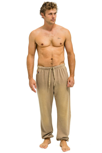 Aviator Nation ESSENTIAL SWEATPANTS - FADED TAN