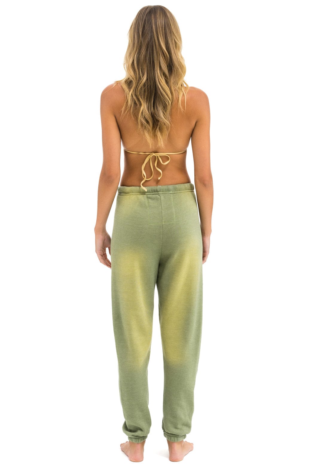 Aviator Nation VINTAGE LOGO SWEATPANTS - FADED ARMY
