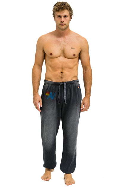 Aviator Nation VINTAGE LOGO SWEATPANTS - FADED SMOKE