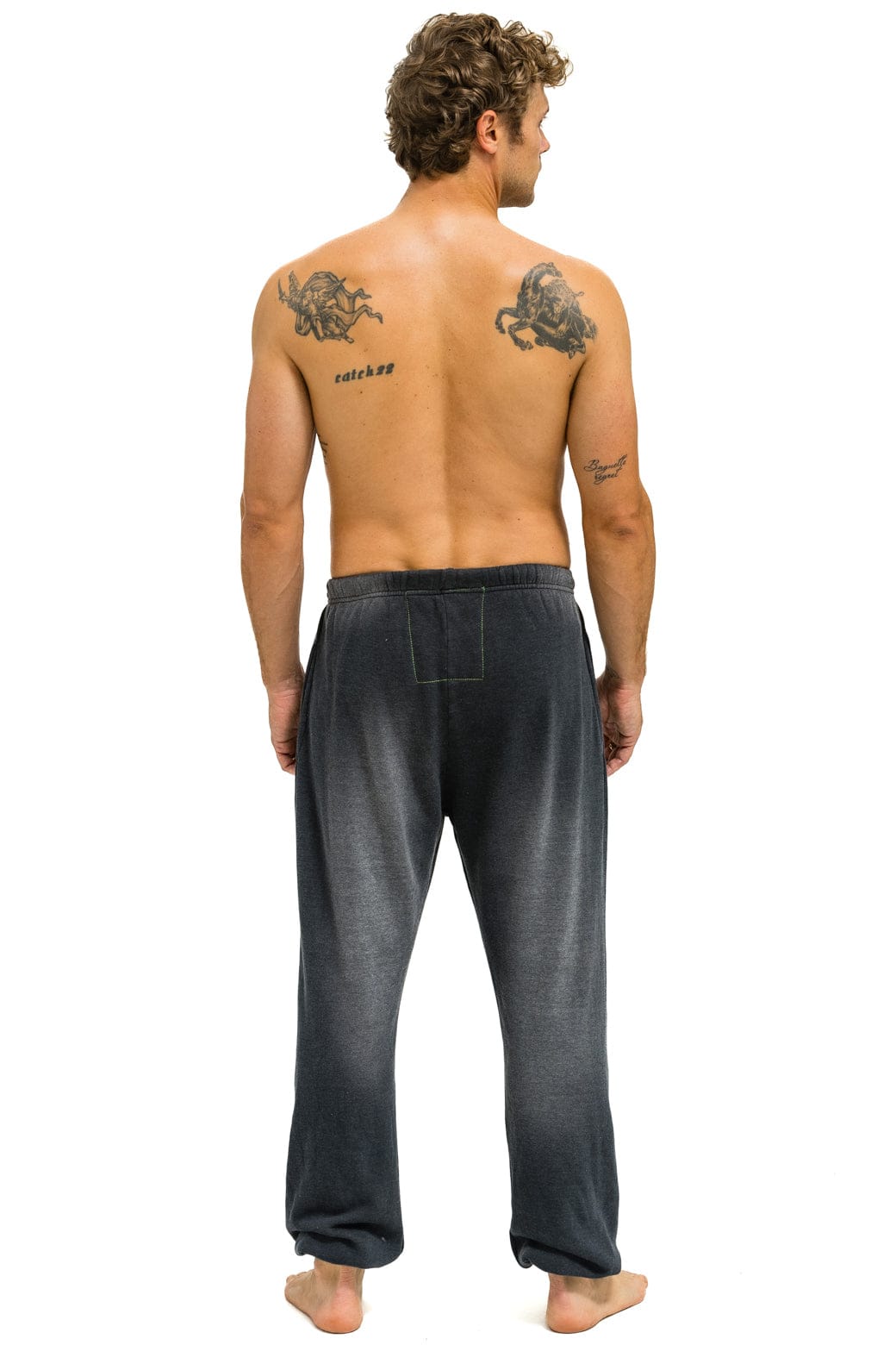 Aviator Nation VINTAGE LOGO SWEATPANTS - FADED SMOKE