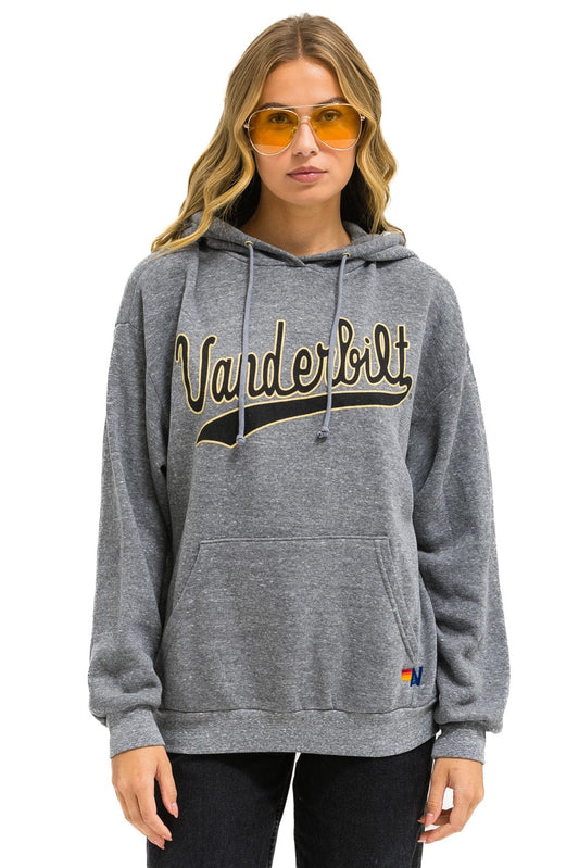 Aviator Nation VANDERBILT COMMODORES  PULLOVER HOODIE RELAXED - HEATHER GREY