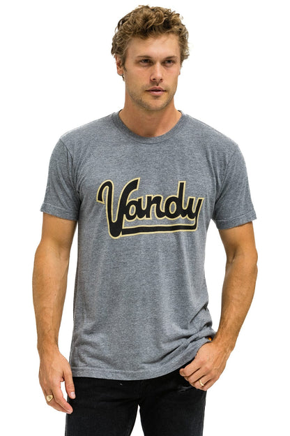 Aviator Nation VANDERBILT COMMODORES CREW TEE SHIRT - HEATHER GREY