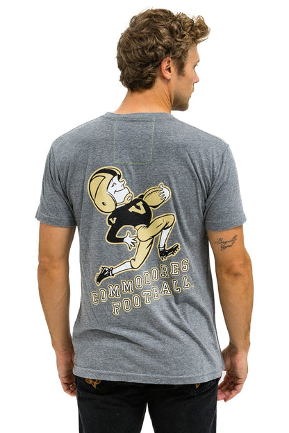 Aviator Nation VANDERBILT COMMODORES CREW TEE SHIRT - HEATHER GREY