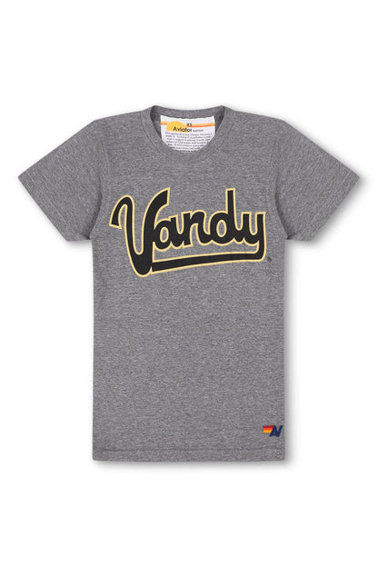 Aviator Nation VANDERBILT COMMODORES CREW TEE SHIRT - HEATHER GREY